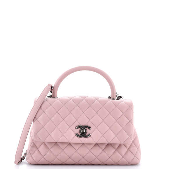 Chanel Small Coco Top Handle Bag Quilted Caviar - Picture 1 of 6